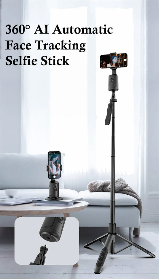 Smart Automatic Selfie Stick with AI Face Tracking